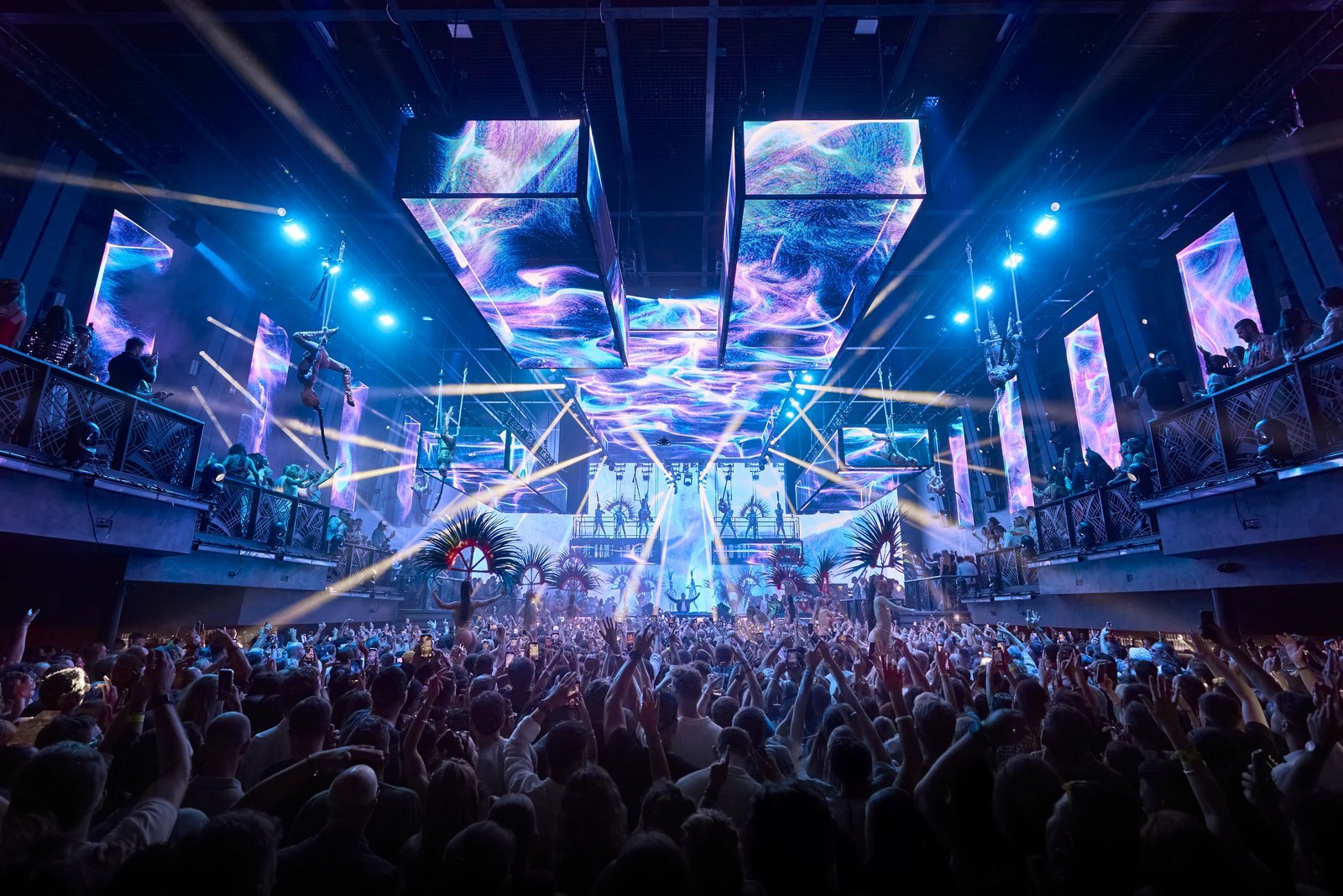 VIP table reservation at an Ibiza nightclub